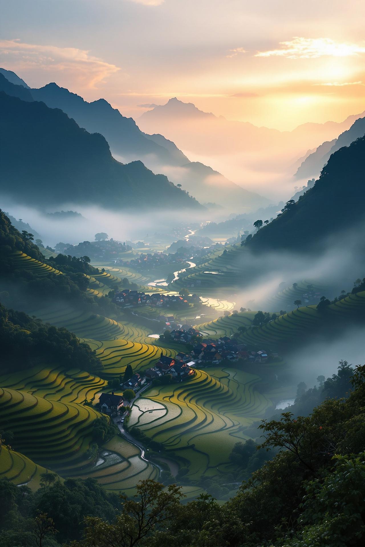 熊猫影院作品《山川之间》海报
